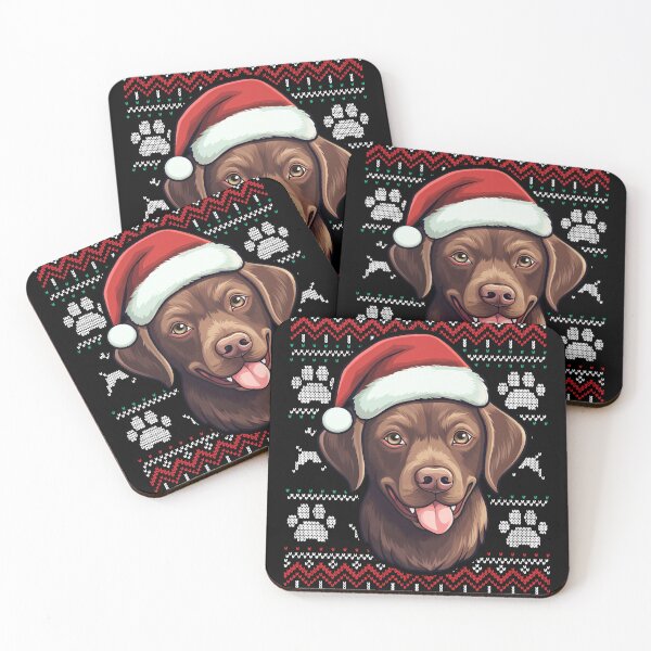 Item preview, Chocolate Labrador Ugly Sweater Christmas designed and sold by rafaeltto.