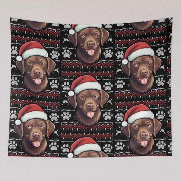 Item preview, Chocolate Labrador Ugly Sweater Christmas designed and sold by rafaeltto.