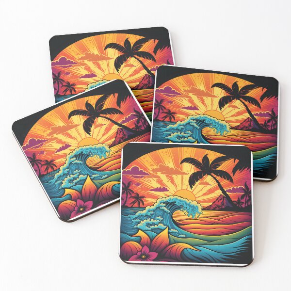 Item preview, Island View Sunset designed and sold by DesignRebel138.