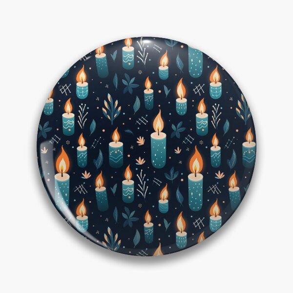 Item preview, Hygge Christmas Candles in Blue, Nordic Style designed and sold by VintageFlorals.
