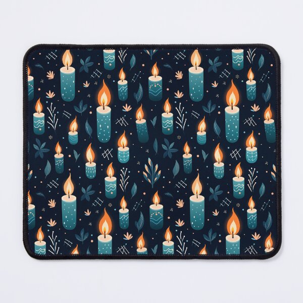 Item preview, Hygge Christmas Candles in Blue, Nordic Style designed and sold by VintageFlorals.