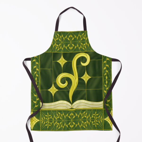 Item preview, Stained-Glass Grimoire (yellow & green 2) designed and sold by PaganArtisan.