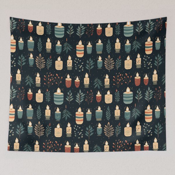 Item preview, Hygge Christmas Candles, Nordic Style designed and sold by VintageFlorals.