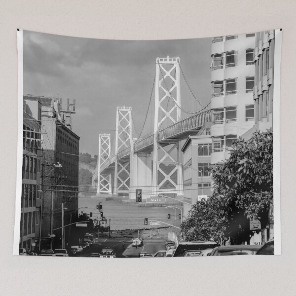 Item preview, Old Oakland Bay Bridge from San Francisco Harrison Street designed and sold by Daniel Hagerman.