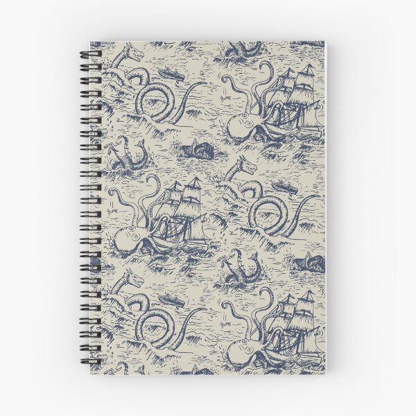 Item preview, Mythical Sea Creatures Toile de Jouy designed and sold by somecallmebeth.