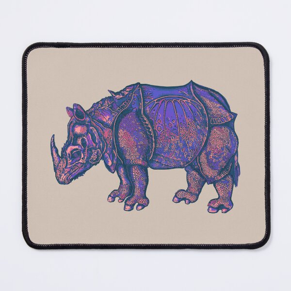 Item preview, Albrecht Durer Rhinoceros Rhinoceros - vintage Rhino Revisited designed and sold by Serge Averbukh Art Studio.