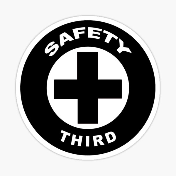 Artikel-Vorschau von Safety Third Schwarz, designt und verkauft von unionpride.