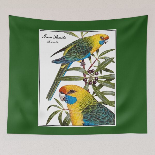 Item preview, Green Rosella : Australian Tropical Bird Print designed and sold by posterbobs.