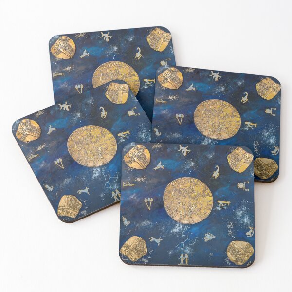 Item preview, Zodiac of Dendera with Nut the Egyptian Sky Goddess designed and sold by Dawn Gaskill.