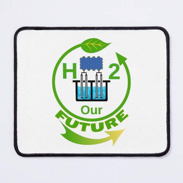 Item preview, H2 Our FUTURE - Hydrogen Cell encircled by a eco-friendly symbol. designed and sold by Oaks Creations.