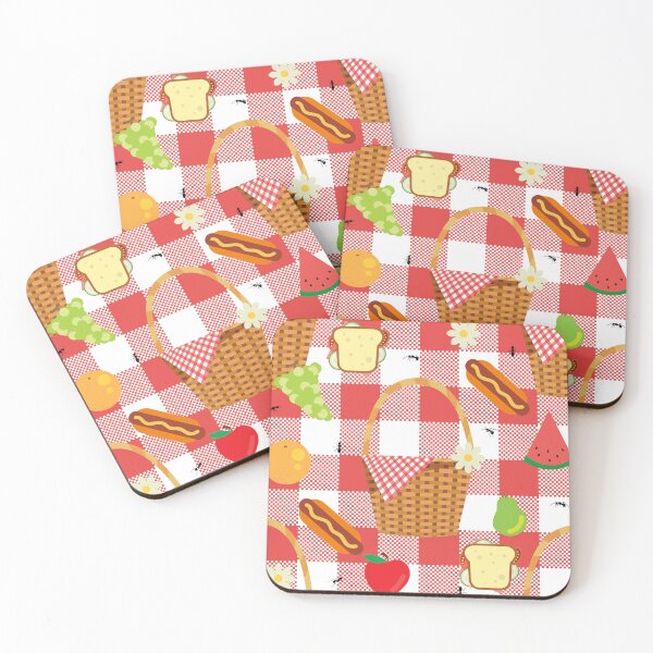 Item preview, gingham picnic basket ants retro  designed and sold by Gossip Rag.