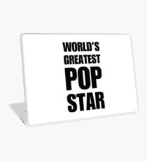 Funny World's Greatest Pop Star Gifts For Pop Stars Coffee Mugs Laptop Skin