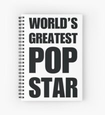 Funny World's Greatest Pop Star Gifts For Pop Stars Coffee Mugs Spiral Notebook