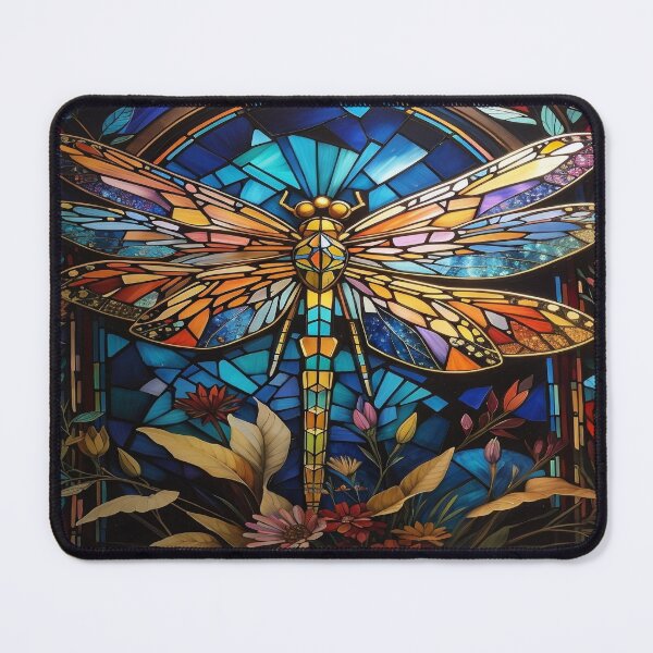 Item preview, Dragonfly Stained Glass Art designed and sold by druidwolfart.