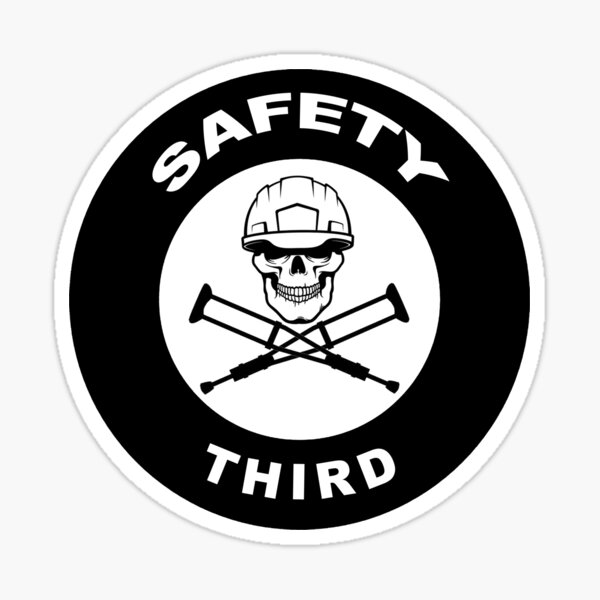 Artikel-Vorschau von Sicherheit Dritter Schädel und Krücken, designt und verkauft von unionpride.