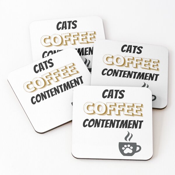 Item preview, Cats Coffee Contentment Design designed and sold by JAMTEESHOP.