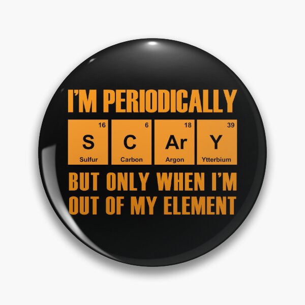Item preview, Periodically Scary Element - Halloween Scary Periodic designed and sold by molamode.