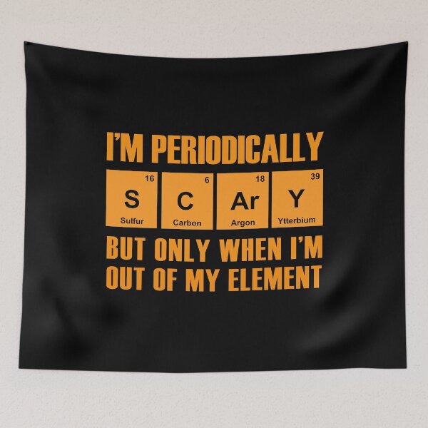 Item preview, Periodically Scary Element - Halloween Scary Periodic designed and sold by molamode.