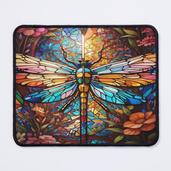 Item preview, Dragonfly Stained Glass Art designed and sold by druidwolfart.