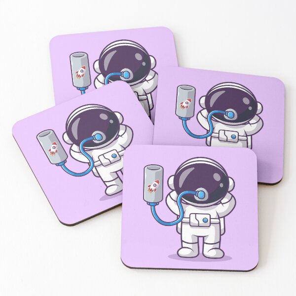 Item preview, Astro-Breath: Cute Astronaut Cartoon Vector Illustration designed and sold by hjian8219.