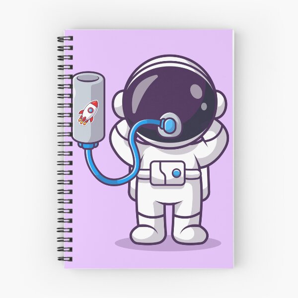 Item preview, Astro-Breath: Cute Astronaut Cartoon Vector Illustration designed and sold by hjian8219.
