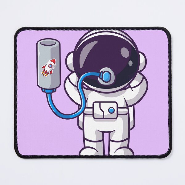 Item preview, Astro-Breath: Cute Astronaut Cartoon Vector Illustration designed and sold by hjian8219.