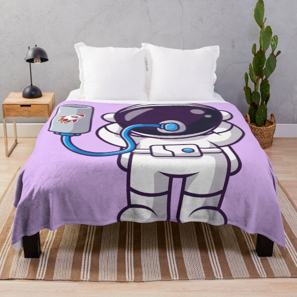 Item preview, Astro-Breath: Cute Astronaut Cartoon Vector Illustration designed and sold by hjian8219.