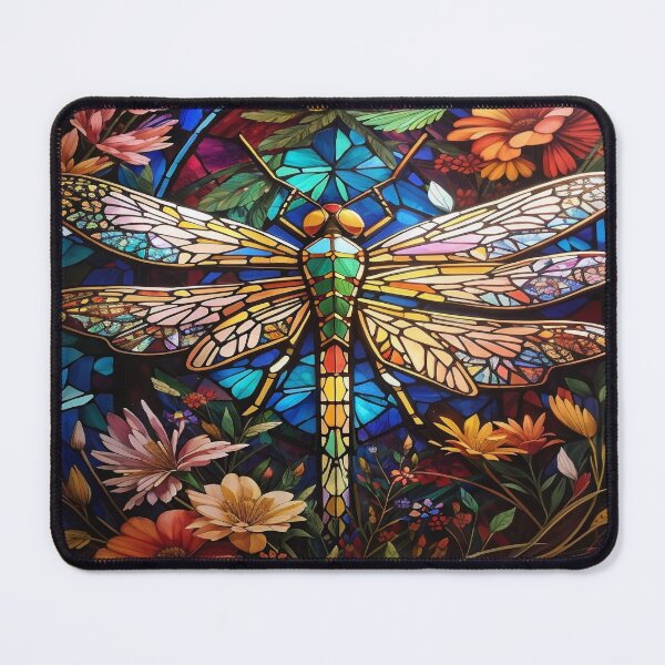 Item preview, Dragonfly Stained Glass Art designed and sold by druidwolfart.
