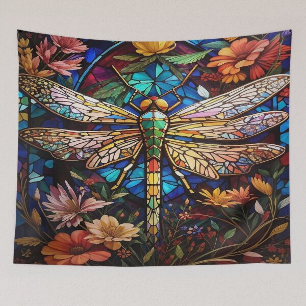 Item preview, Dragonfly Stained Glass Art designed and sold by druidwolfart.