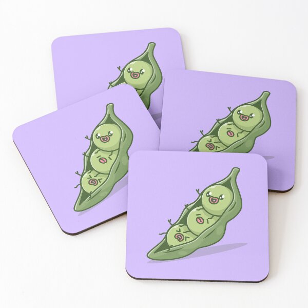 Item preview, Pea-ful Delights: Cute Green Peas Cartoon Vector Icon Illustration designed and sold by hjian8219.