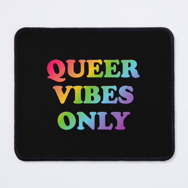 Item preview, Queer Vibes Only rainbow colors designed and sold by Inspirationmotivation.