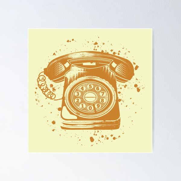 Item preview, Retro Rotary Telephone designed and sold by piedaydesigns.