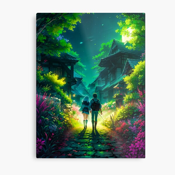 Oshi No ko Anime' Poster, picture, metal print, paint by Sunset Creative