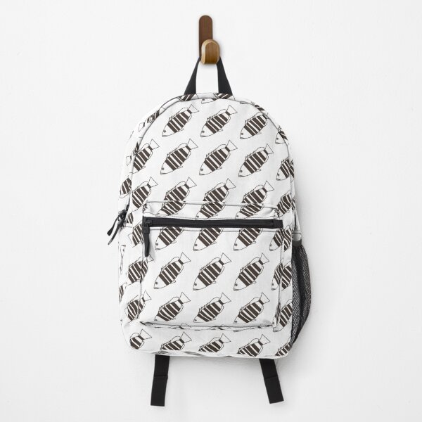 Item preview, Adorable Bar Cod Fish in Black Coffee and White designed and sold by fruttidimare.