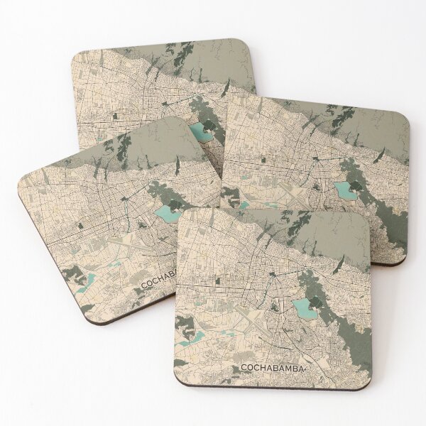 Item preview, Cochabamba City Map of Bolivia  - Vintage designed and sold by deMAP.