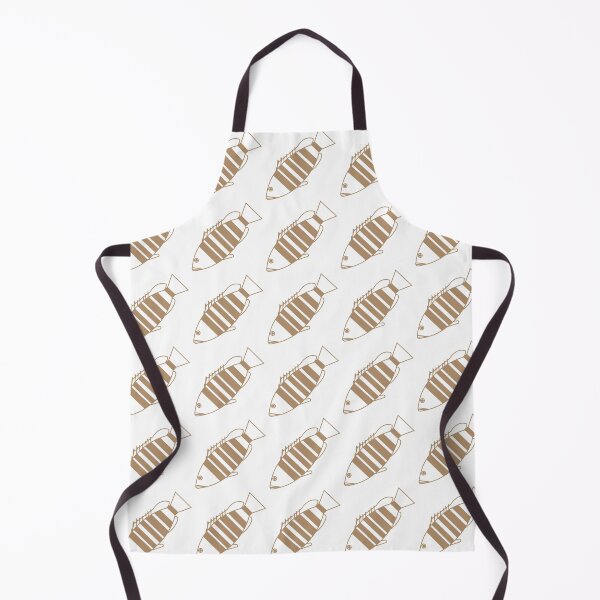 Item preview, Adorable Bar Cod Fish in Mocha and White designed and sold by fruttidimare.