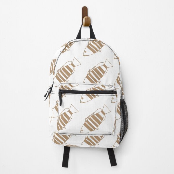 Item preview, Adorable Bar Cod Fish in Mocha and White designed and sold by fruttidimare.