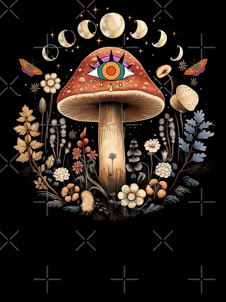 Goblincore Aesthetic Cottagecore Dark Academia Mushroom Art Print for Sale  by gogo-jr