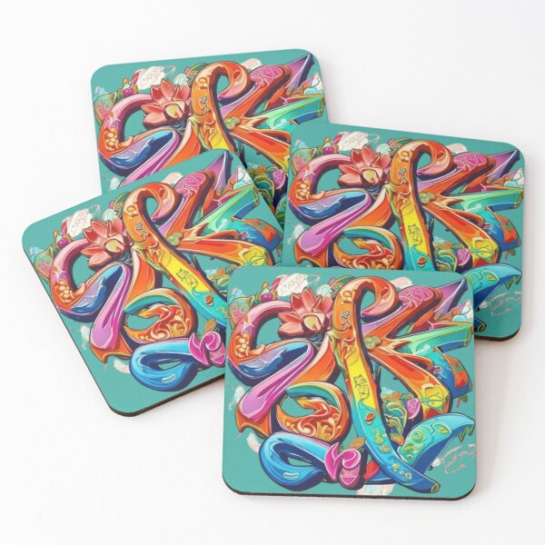 Item preview, Japanese Character Inspired Graffiti Art designed and sold by BlackSheeper.