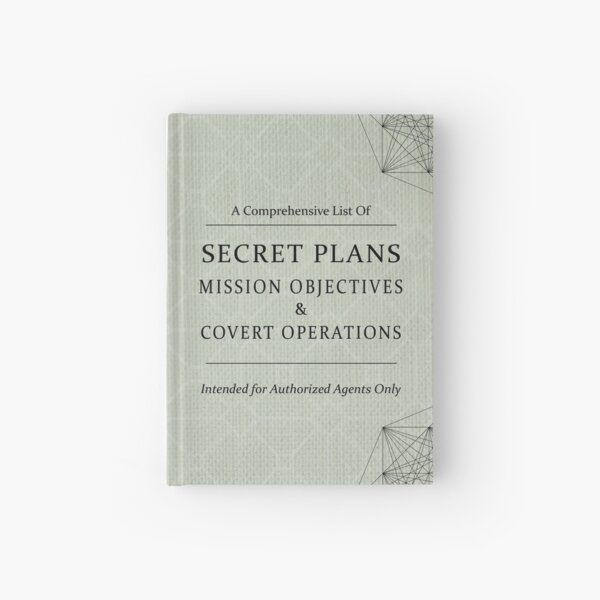 SECRET PLANS JOURNAL! Hardcover Journal