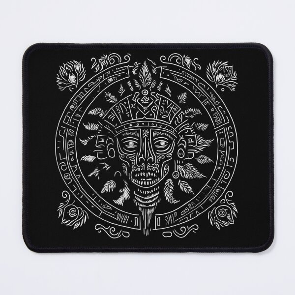 Item preview, Aztec and Mayan calendars abstact art, Aztec Warrior designed and sold by TheMusicSpot.