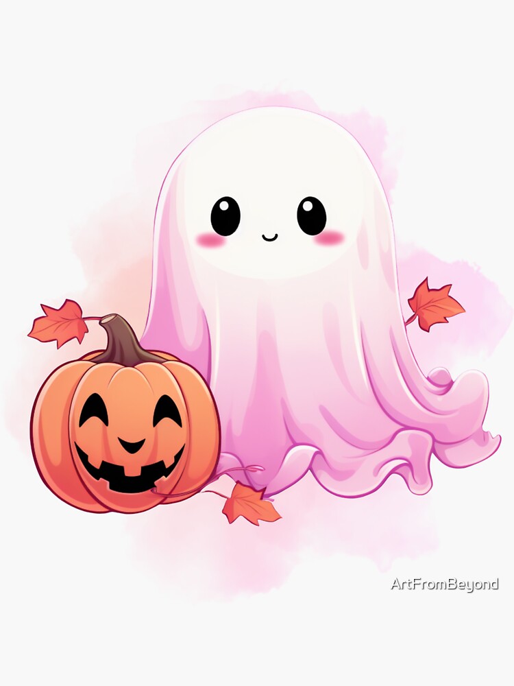 ** Viral ** Pastel Pink factory Ghost Pumpkin