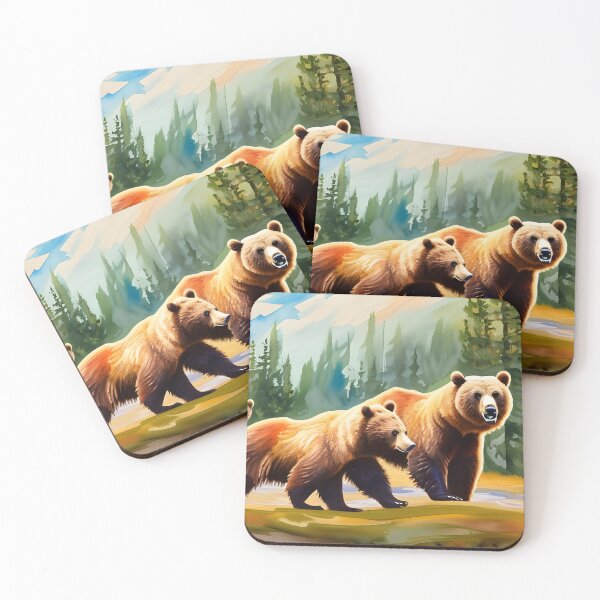 Item preview, Grizzly Bear Mates designed and sold by Paw's Arts.