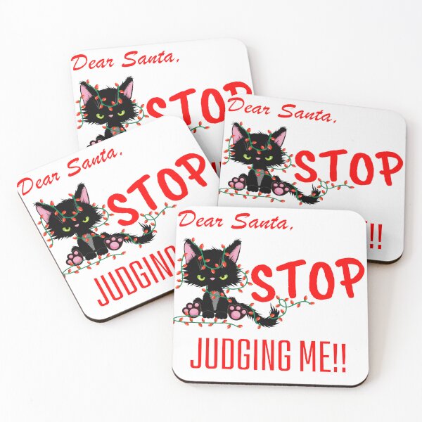 Item preview, DEAR SANTA STOP JUDGING ME designed and sold by KelliesCorner.