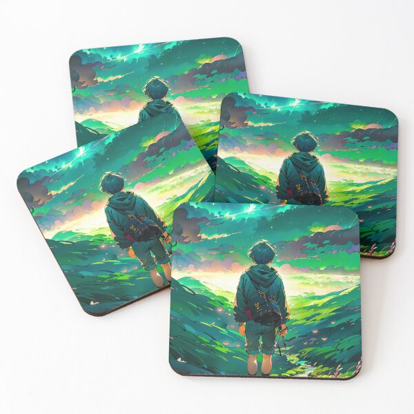 Item preview, Boy Anime Digital Art Night Sky designed and sold by YabaiArts.