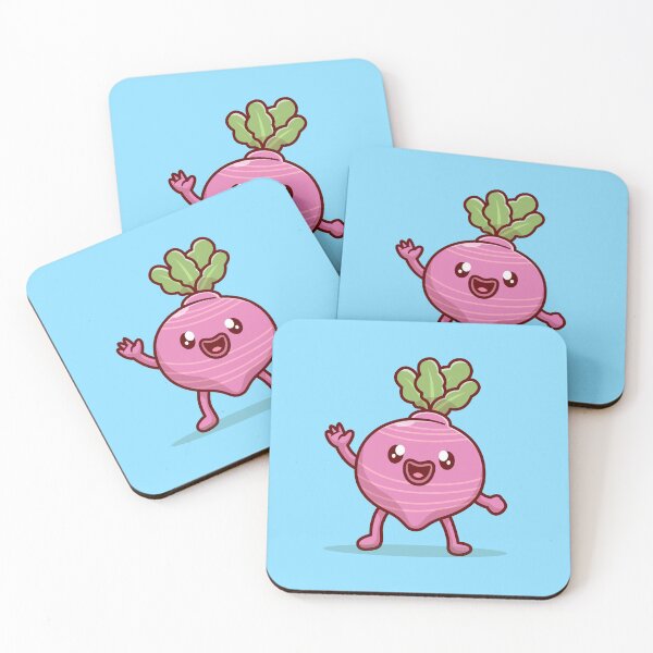 Item preview, Friendly Beetroot Cartoon Vector: A Veggie with a Wave designed and sold by hjian8219.