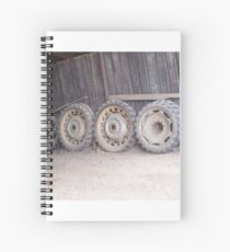 Wheels on the wall Spiral Notebook