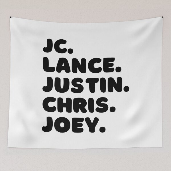 Item preview, JC, Lance, Justin, Chris, Joey designed and sold by OscarAndOphelia.