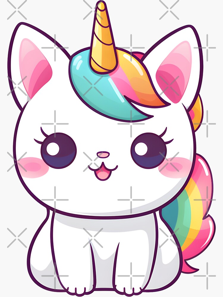 Cute Kawaii Caticorn Cat Unicorn In Christmas Sock Xmas Pajama Canvas  Print for Sale by JokeGysen