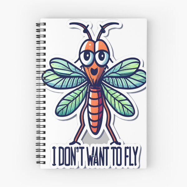 Item preview, Hilarious Mosquito Design - "I Don't Want to Fly" designed and sold by alaa-mously.